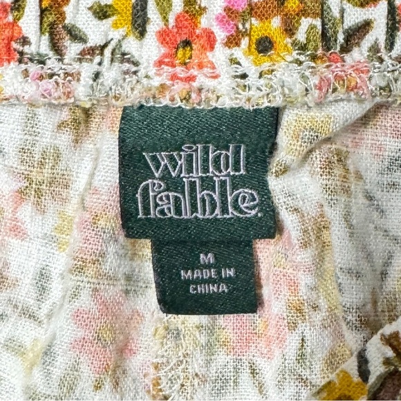 Wild Fable High Waist Floral Ruffle Hem Shorts - Picture 7 of 8